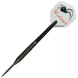 Laserdarts Black Widows 90% Tungsten Soft Tip Darts Knurled Barrel 16 Grams