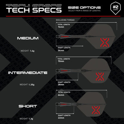 Winmau Blade X - Fusion Integrated Flight & Shaft Black