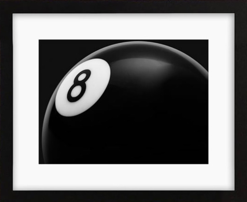 Black-and-White-Eight-Ball-Framed-Artwork-Game-Room-Decor