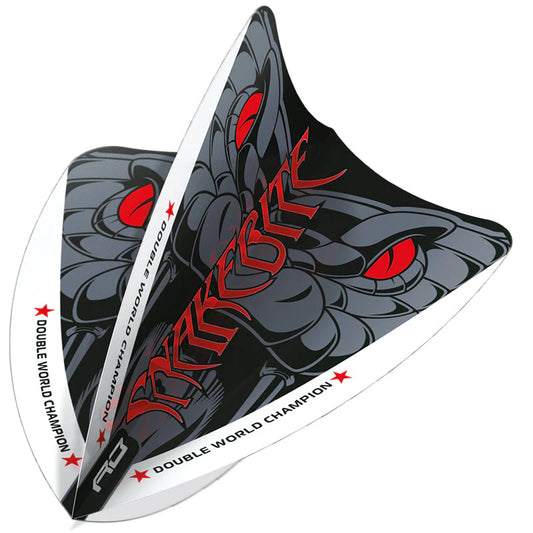 Red Dragon Peter Wright Grey Snake Hardcore Ionic Freestyle Flights
