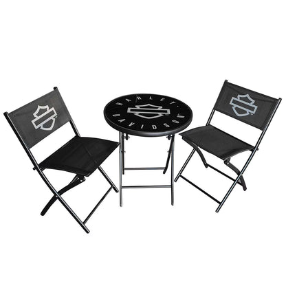 Harley Davidson Open B&S Bistro Table & Chair Set