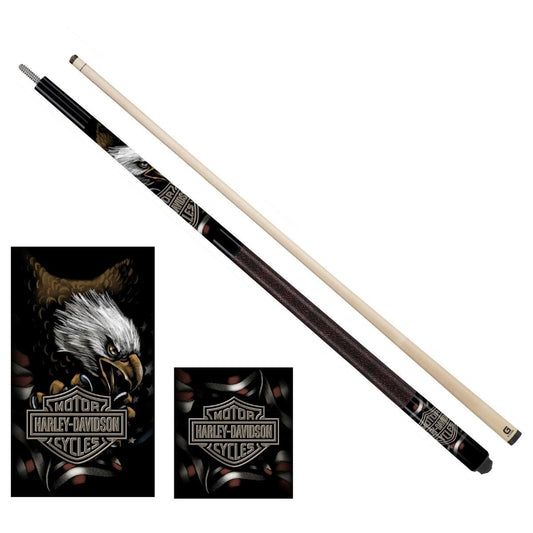 Harley Davidson Patriotic Eagle Pool Cue