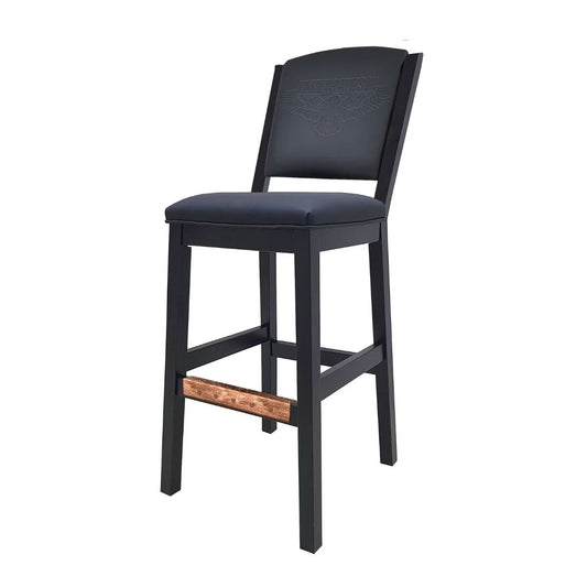 Harley Davidson Bar & Shield Eagle Backrest Bar Stool