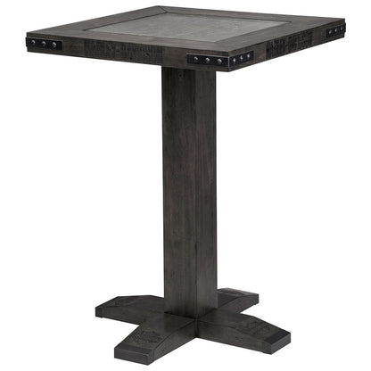 Harley Davidson B&S Square Pub Table - Industrial Grey