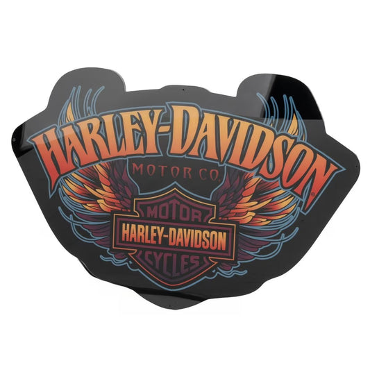 Harley Davidson Vivid Winged Bar & Shield LED Sign