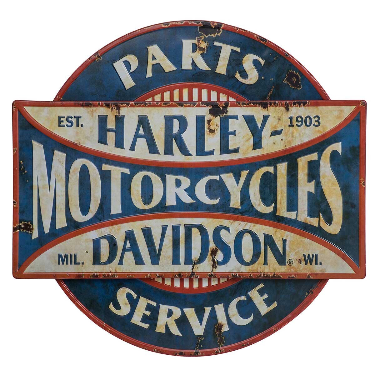 Harley Davidson Parts & Service Metal Sign