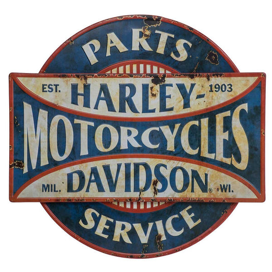 Harley Davidson Parts & Service Metal Sign