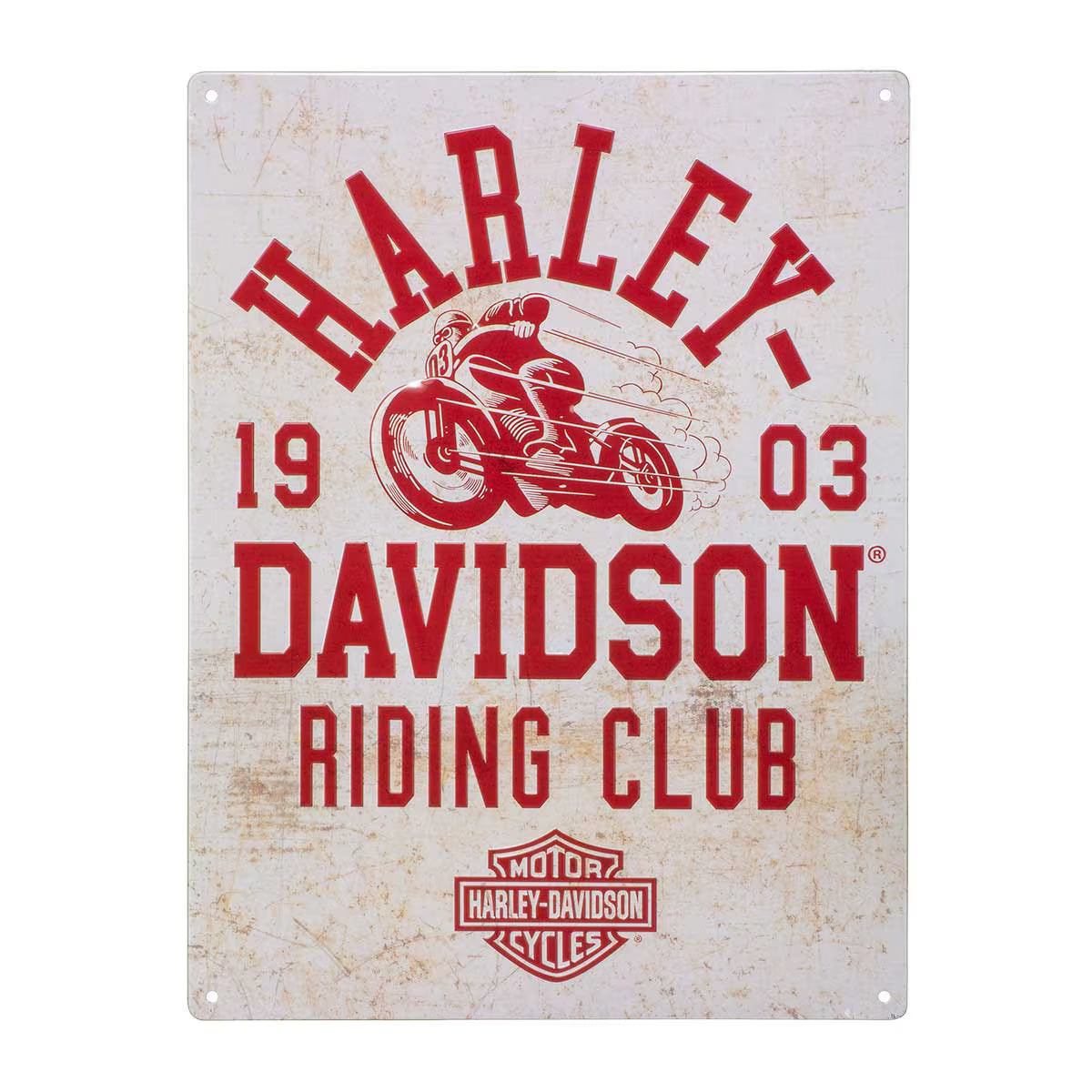 Harley Davidson Riding Club Tin Sign