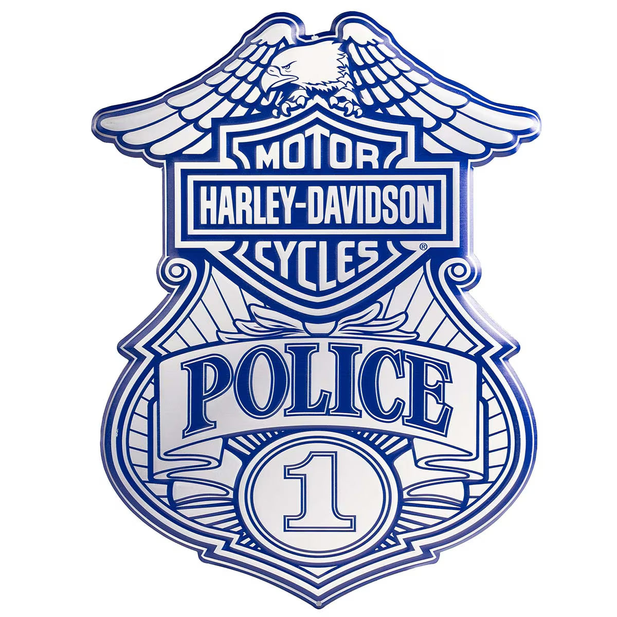 Harley Davidson Police Metal Sign