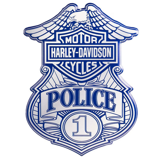 Harley Davidson Police Metal Sign