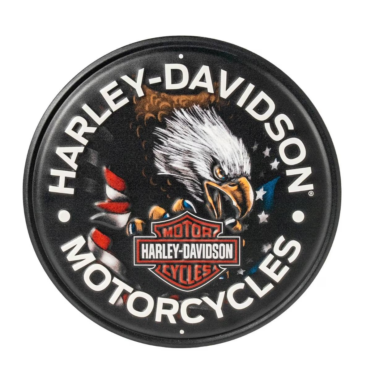 Harley Davidson Patriotic Eagle Metal Sign