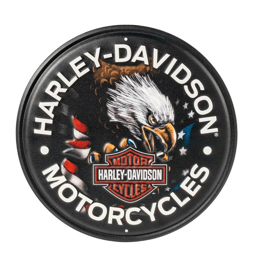 Harley Davidson Patriotic Eagle Metal Sign