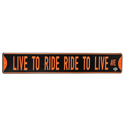 Harley Davidson LTR-RTL Ave. Metal Street Sign