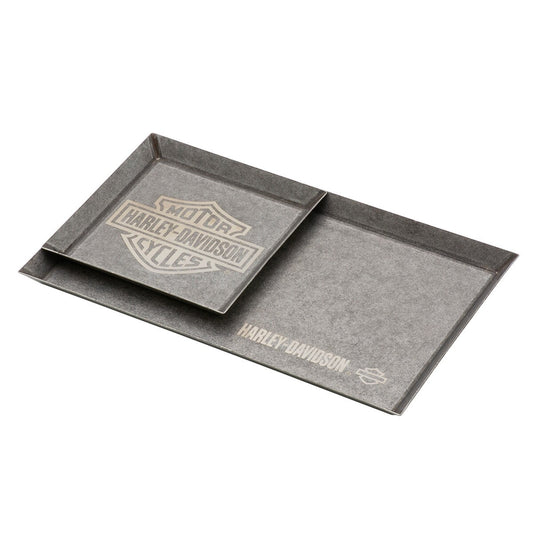 Harly Davidson B&S Metal Valet Tray Set