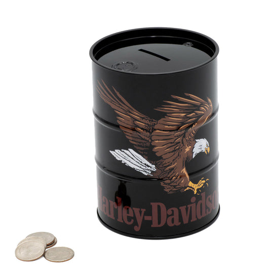 Harley Davidson Swooping Eagle Tin Bank