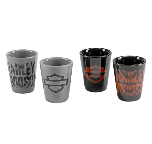 Harley Davidson Open B&S Fade Shot Glass Set