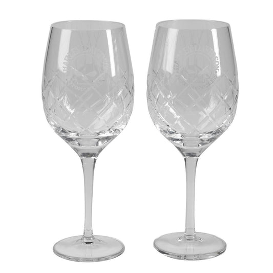 Harley Davidson Willie G. Skull Crystal Wine Glass Set