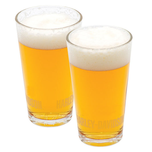 Harley Davidson Premier Pint Glass Set