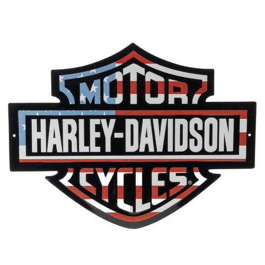 Harley Davidson Americana Bar & Shield Metal Sign