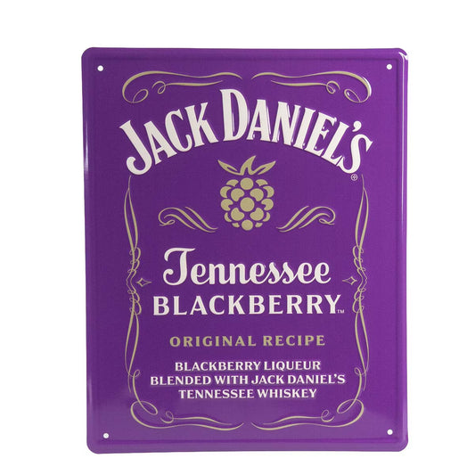 Jack Daniels Blackberry Label Metal Sign
