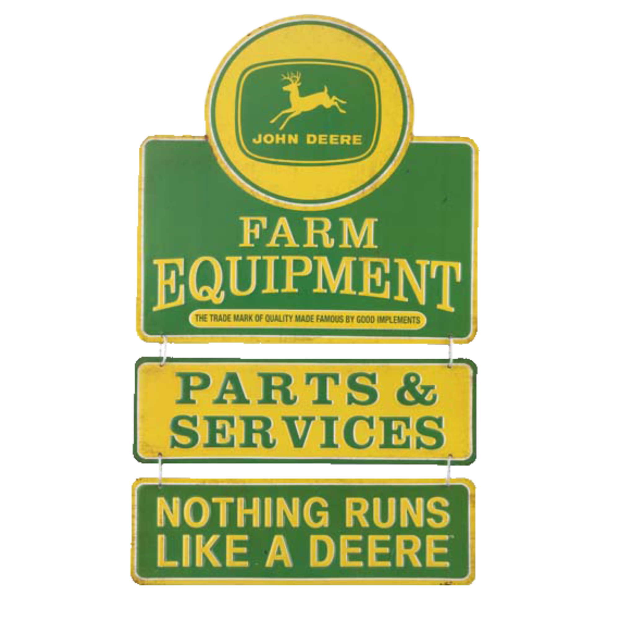 Vintage Style John Deere Farm Equipment Metal Sign - Perfect Man Cave Decor, Tractor Gift