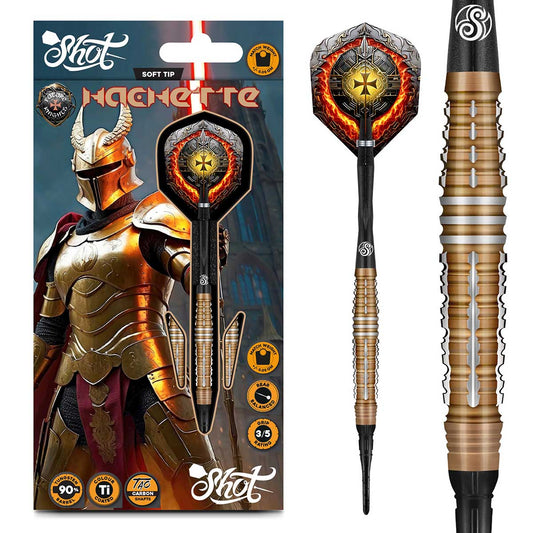 Shot Darts Future Knights Hachette Soft Tip Dart Set - 90% Tungsten - 20gm