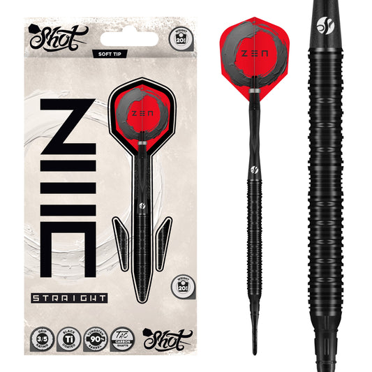 Shot Darts Zen Straight Soft Tip Dart Set - 20g