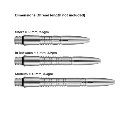 Shot Darts Mako Titanium Dart Shafts