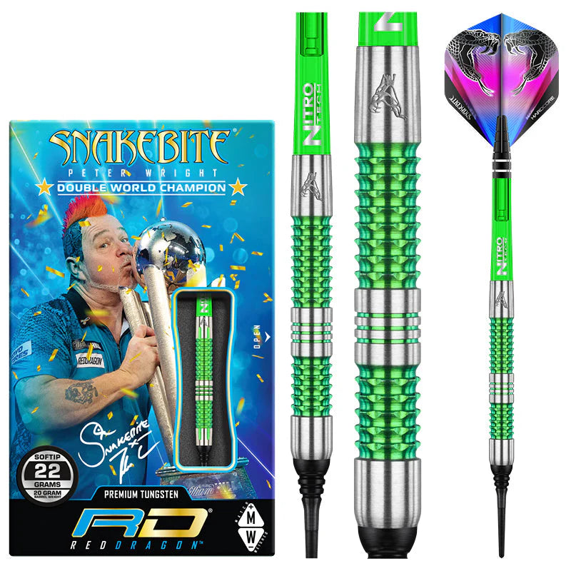 Red Dragon Peter Wright Mamba 22g Dart Set