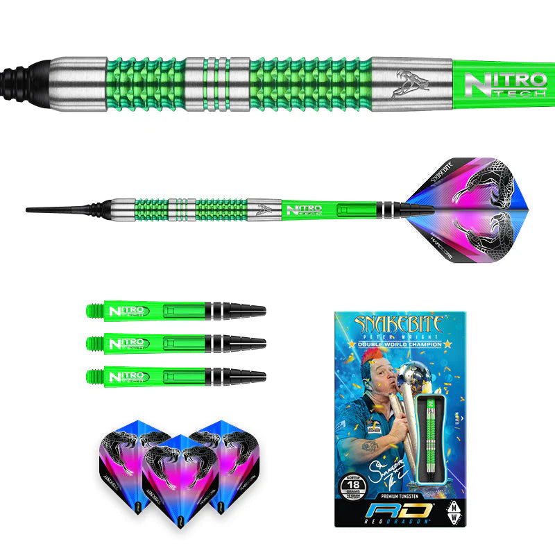 Red Dragon Peter Wright Mamba 18g Dart Set