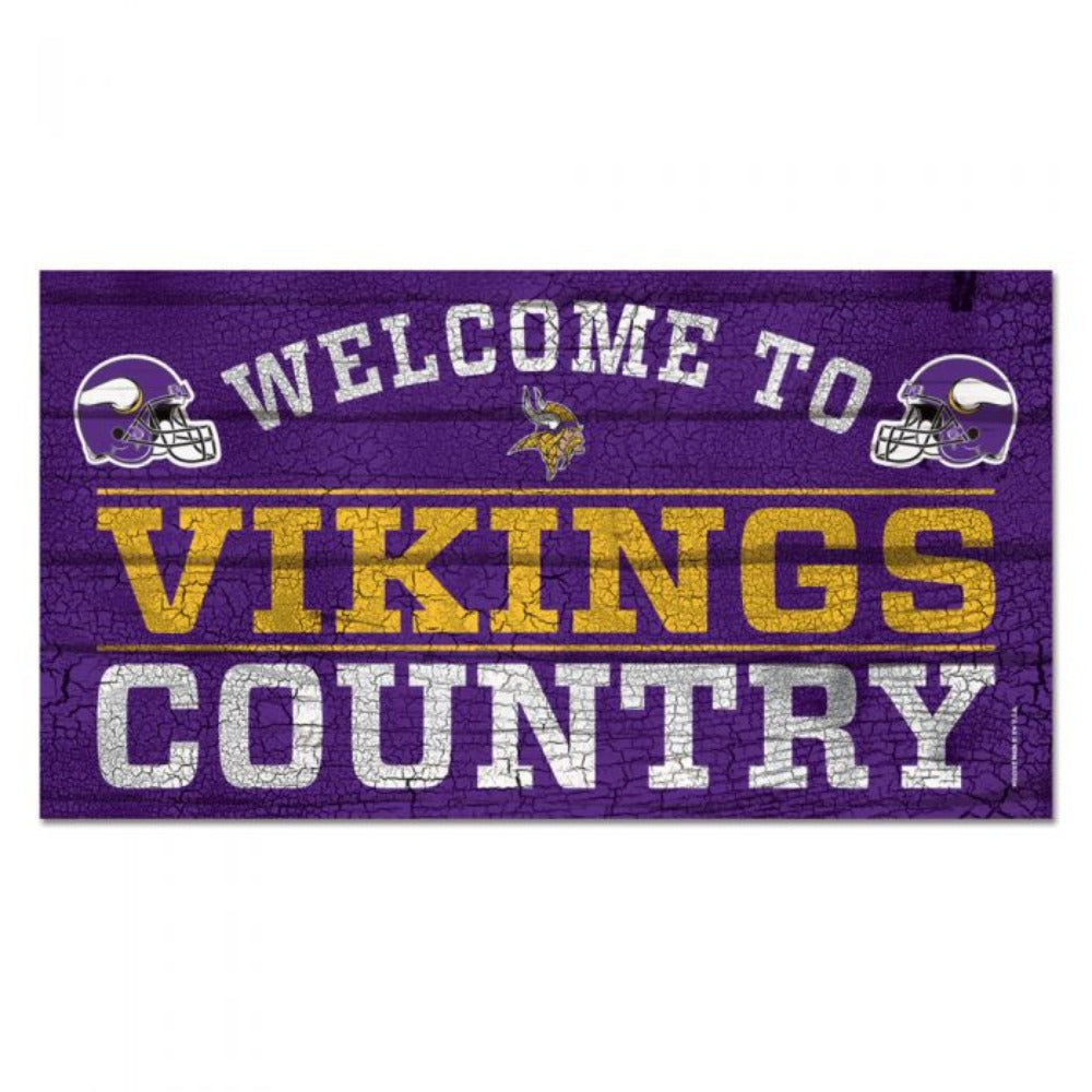 Minnesota Vikings Country Wood Sign | CAVES