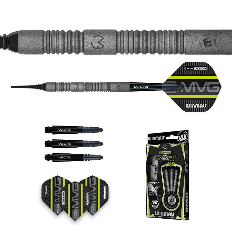 Winmau MVG Exact 90% Darts 18g B/W 20g F/W