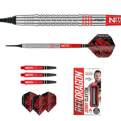Red Dragon Jonny Clayton Original Soft Tip Dart Set - 18g