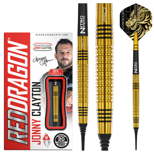 Red Dragon Jonny Clayton Gold 20g Dart Set
