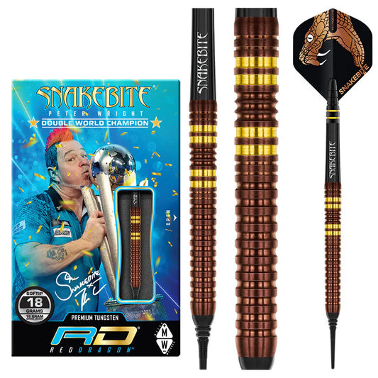 Nodor Darts Red Dragon Peter Wright Copper Fusion 20g Dart Set