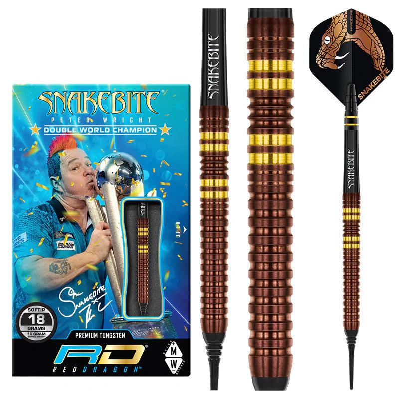 Nodor Darts Red Dragon Peter Wright Copper Fusion 20g Dart Set