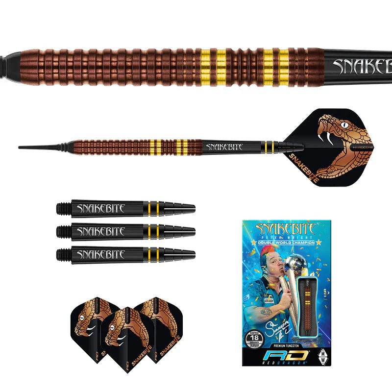 Nodor Darts Red Dragon Peter Wright Copper Fusion 20g Dart Set