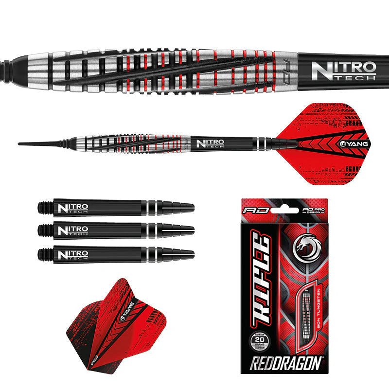Nodor Darts Red Dragon Rifle 18g Soft Tip Dart Set