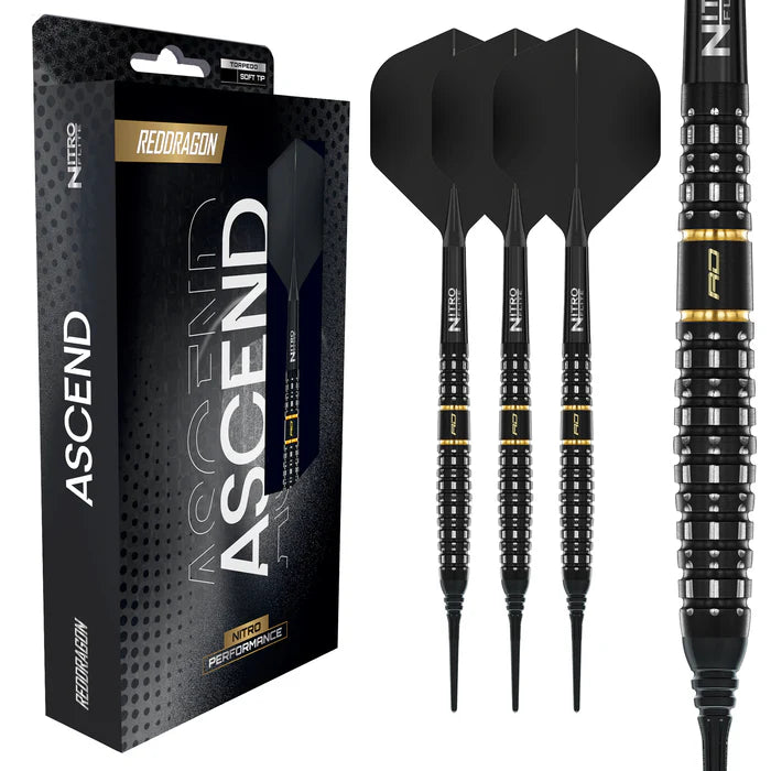 Red Dragon Ascend Soft Tip Dart Set - 18 grams
