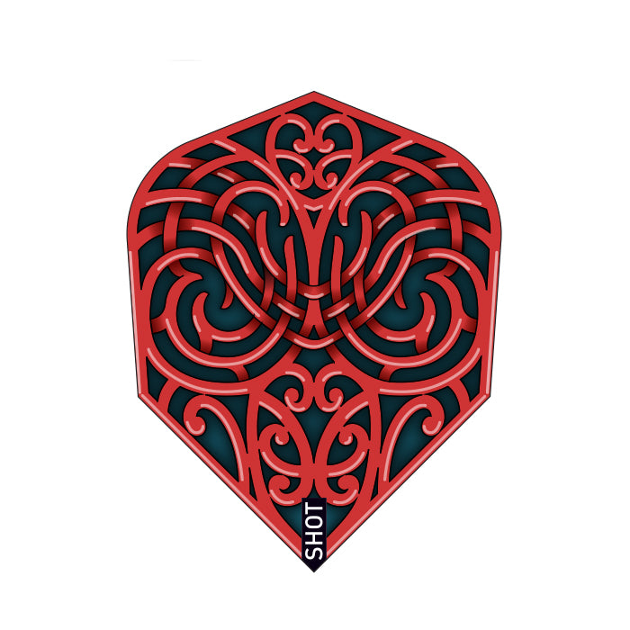 Shot Darts Warrior Kapene Dart Flight Set-Small Standard