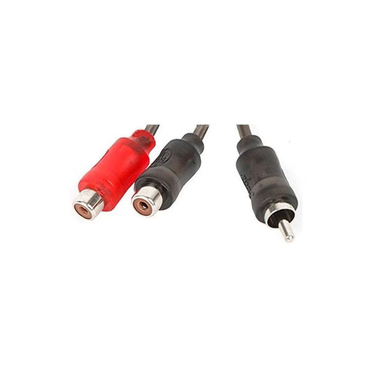 Stinger 1 Male 2 Female Y Adapter Interconnect Cable