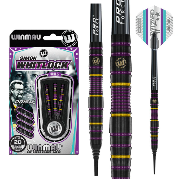 Winmau Simon Whitlock 85% Pro-Series Soft Tip Dart Set - 20g