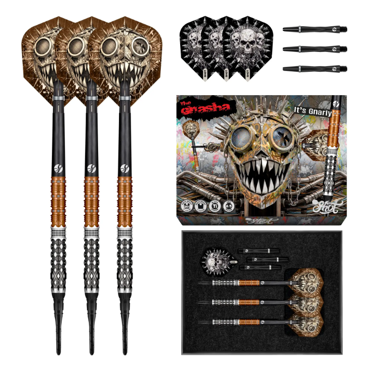 Shot Darts Gnarly Gnasha Soft Tip Dart Set - 20g