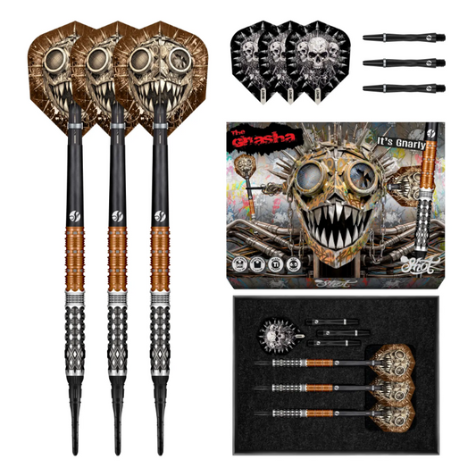 Shot Darts Gnarly Gnasha Soft Tip Dart Set - 20g