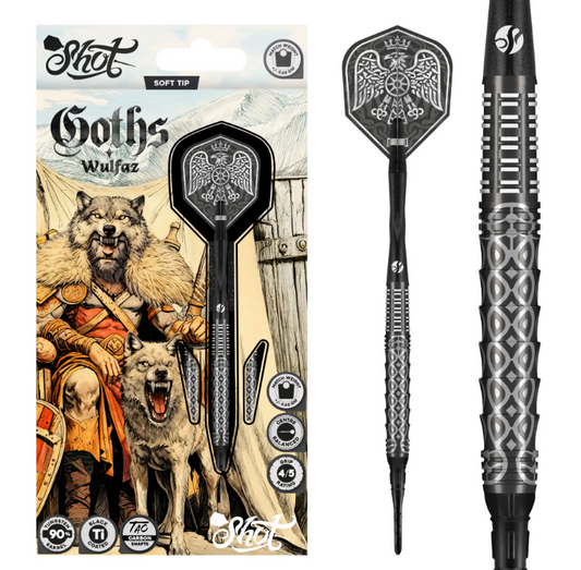 Shot Darts Goths Wulfaz Soft Tip Darts Set - 20g