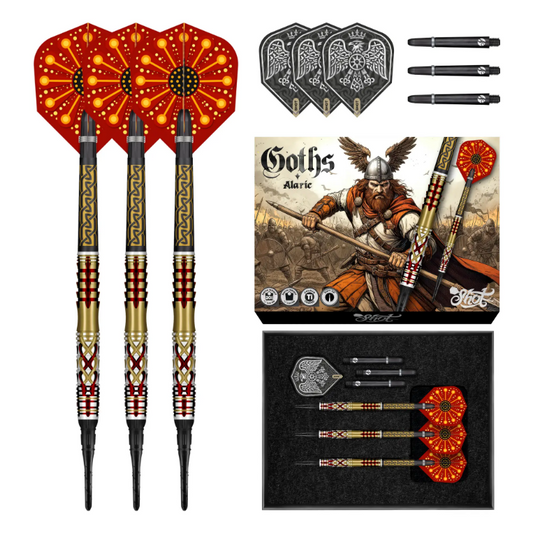 Shot Darts Goths Alaric Soft Tip Dart Set - 20g