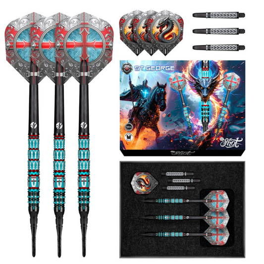 Shot Darts Future Knights St George Soft Tip Dart Set - 20g