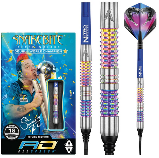 Nodor Darts Peter Wright Rainbow Mamba Soft Tip - 18gm