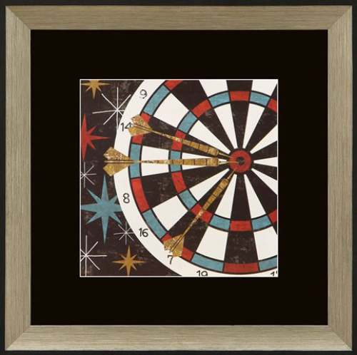 Retro-Las-Vegas-Darts-Board-Framed-Art-Game-Room-Decor