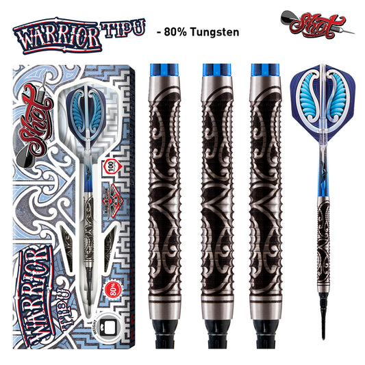 Shot Darts Warrior Tipu 80% Tungsten 18gm Darts